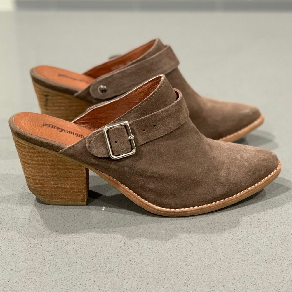 Jeffrey Campbell Suede Mules